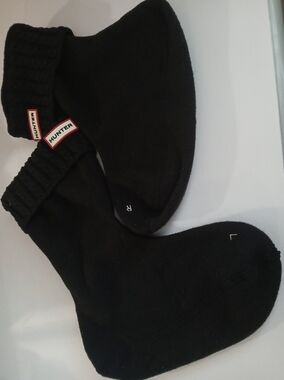 Hunter Men’s Black Boot Socks - Ribbed Cuff